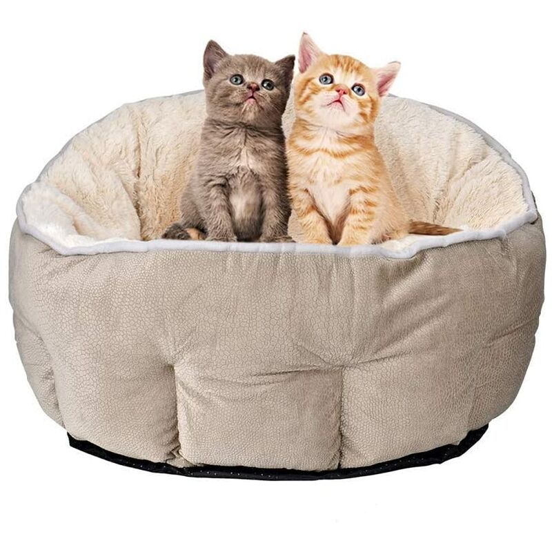 

Cama para perros, cueva acogedora Cama para gatos Cama para mascotas Perrera Nido para mascotas Agujero de felpa redondo extraíble para gatos Cama