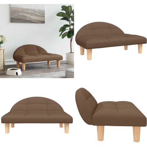 Cama para perros de tela marrón 70x52x30 cm - Sofá para perros - Cama para mascotas