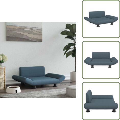 Cama para perros de tela - vidaXL Cama para perros de tela gris oscuro 70x45x28 cm - Cama para perros de espuma