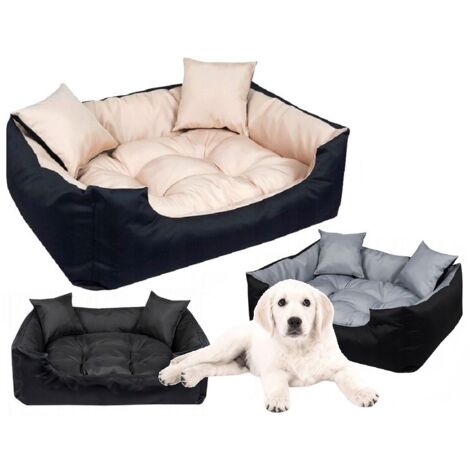 Cama para perros ECCO, 75x65 cm, impermeable, beige.