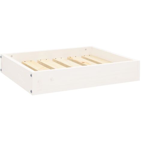 Cama para perros madera maciza de pino blanco 51,5x44x9 cm vidaXL