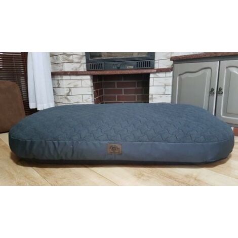 Cama para perros XXL - Cojín para perros Sofá para perros Cama para gatos Cesta para perros - Impermeable 130 X 80 cm - Gris