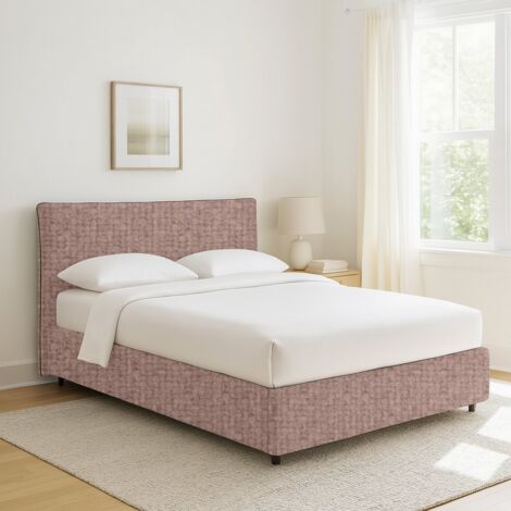 Cama Plaza y Media Altrincham, Desenfundable, Hecho en Italia, Rosa Antiguo