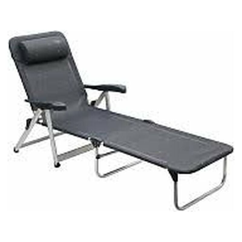 

Cama Aluminio Reforzado C/Brazos 7 Posiciones Gris