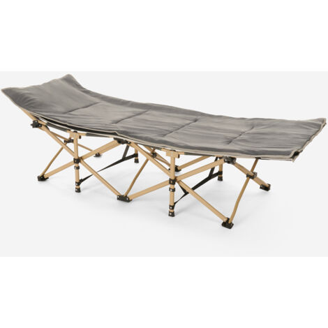 Bo-camp Cama Plegable Para Camping Florence Gris - Cama Para Camping