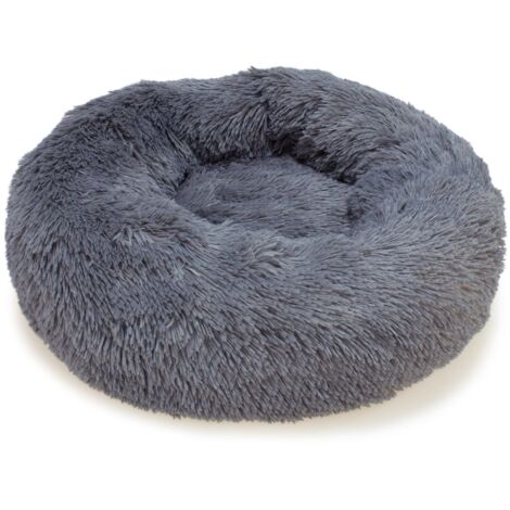 Cama redonda suave gris oscuro Arquivet