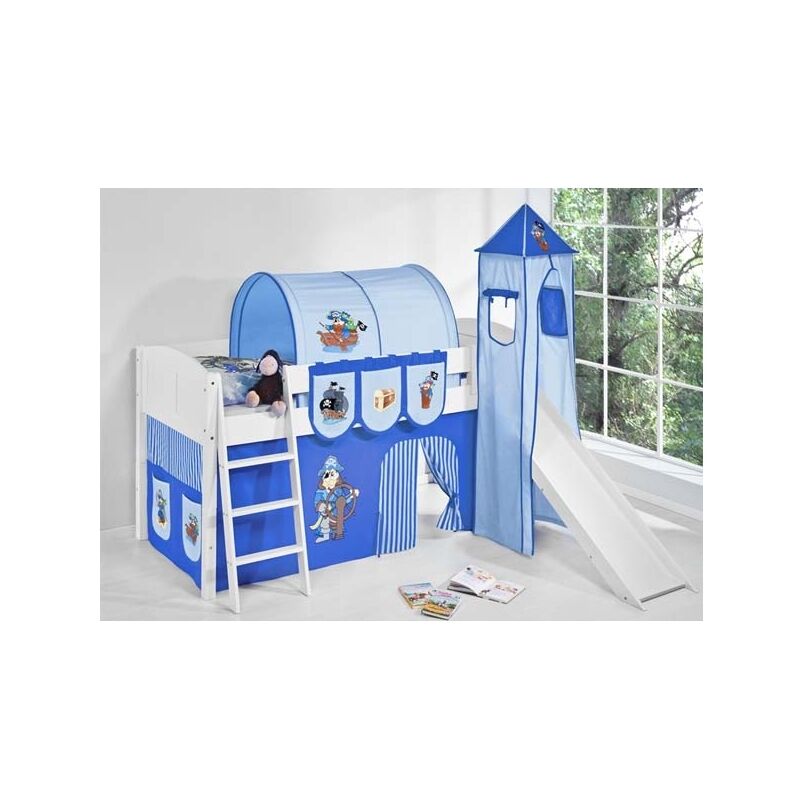

CAMA SEMI ALTA EVOLUTIVA CON TOBOGÁN VENUS - Pirata Azul
