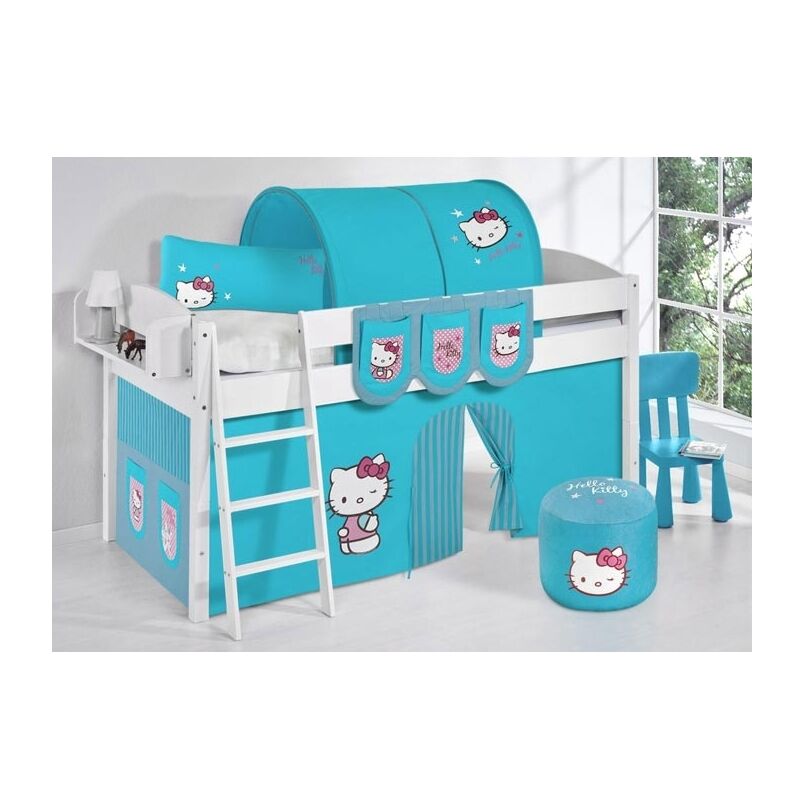 

CAMA SEMI ALTA EVOLUTIVA MOON - Hello Kitty Azul