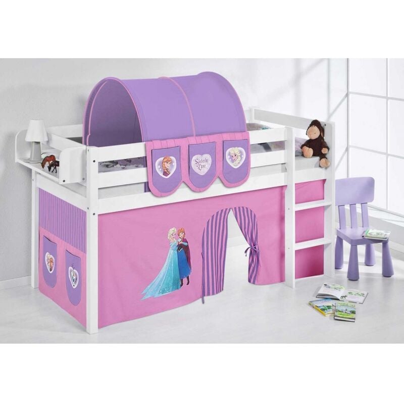 

CAMA SEMI ALTA NEPTUNO CON CORTINAS - 90 x 190 - Frozen