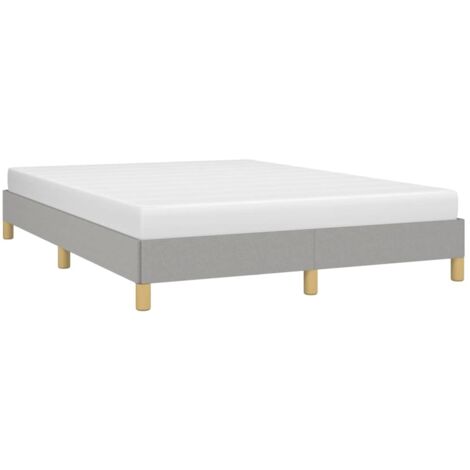 Cama sin colchón tela gris claro 160x200 cm vidaXL