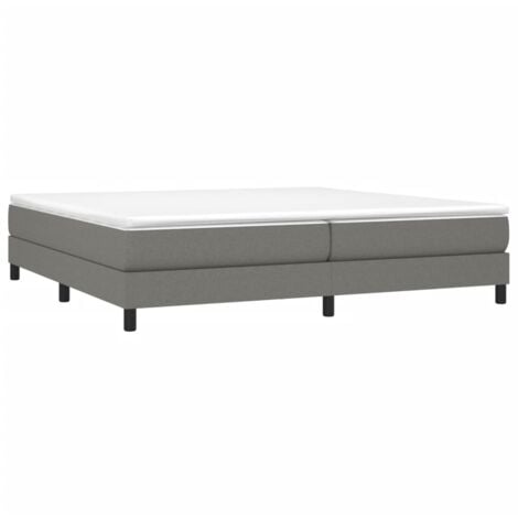 Cama sin colchón tela gris oscuro 200x200 cm vidaXL