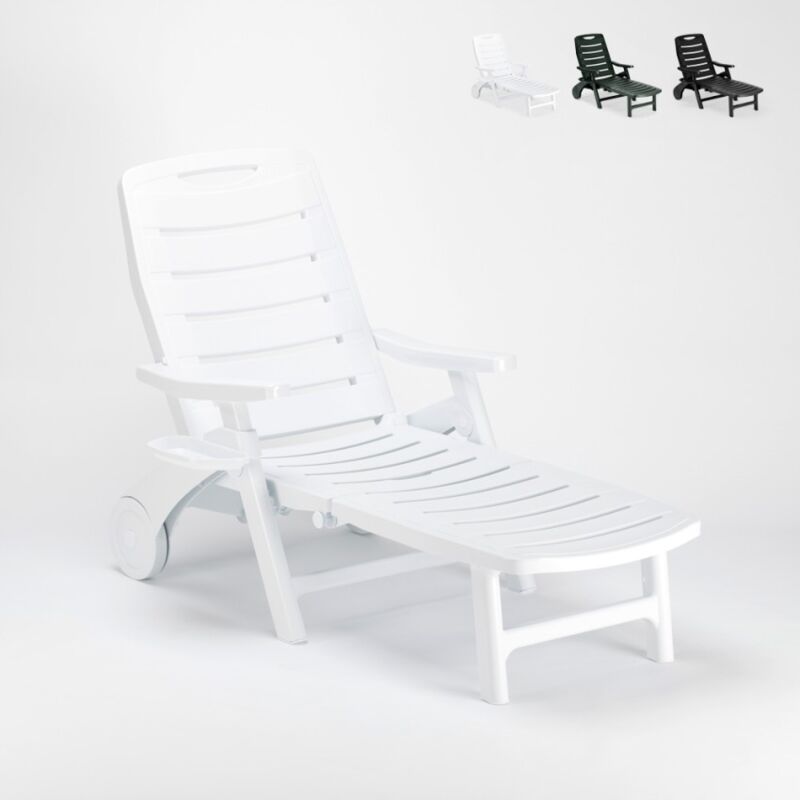 

Cama solar de plástico plegable para la piscina y la playa Premiere Grand Soleil | Blanco