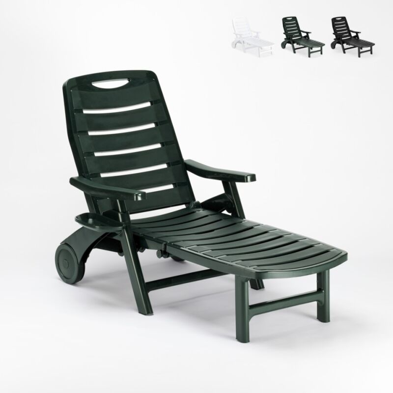 

Cama solar de plástico plegable para la piscina y la playa Premiere Grand Soleil | Verde oscuro