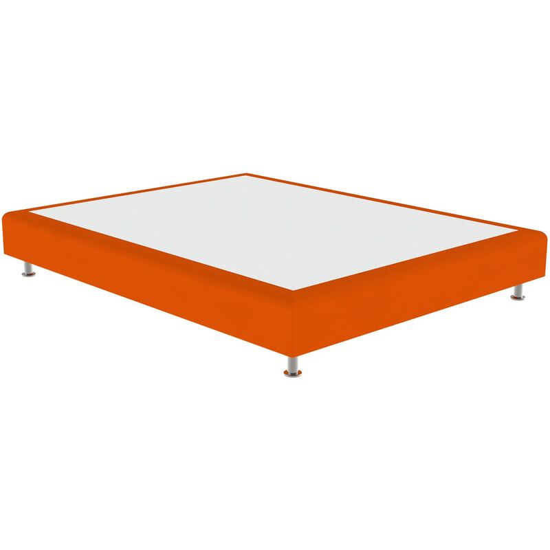 

Cama tapizada Elegance Color Principal - Polipiel Orange Naranja, 80 x 180 cm.