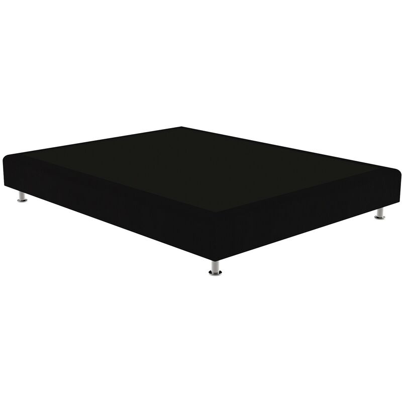 

Cama tapizada Elegance Color Principal - Terciopelo 800 Negro, 80 x 190 cm.