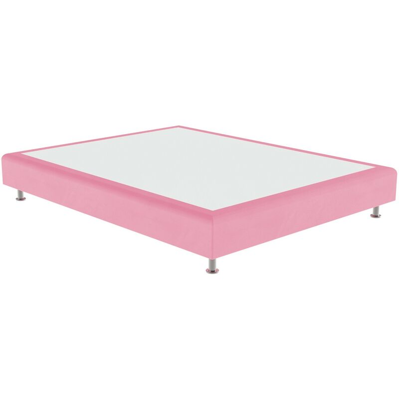 

Cama tapizada Elegance Color Principal - Polipiel Rosa, 90 x 180 cm.