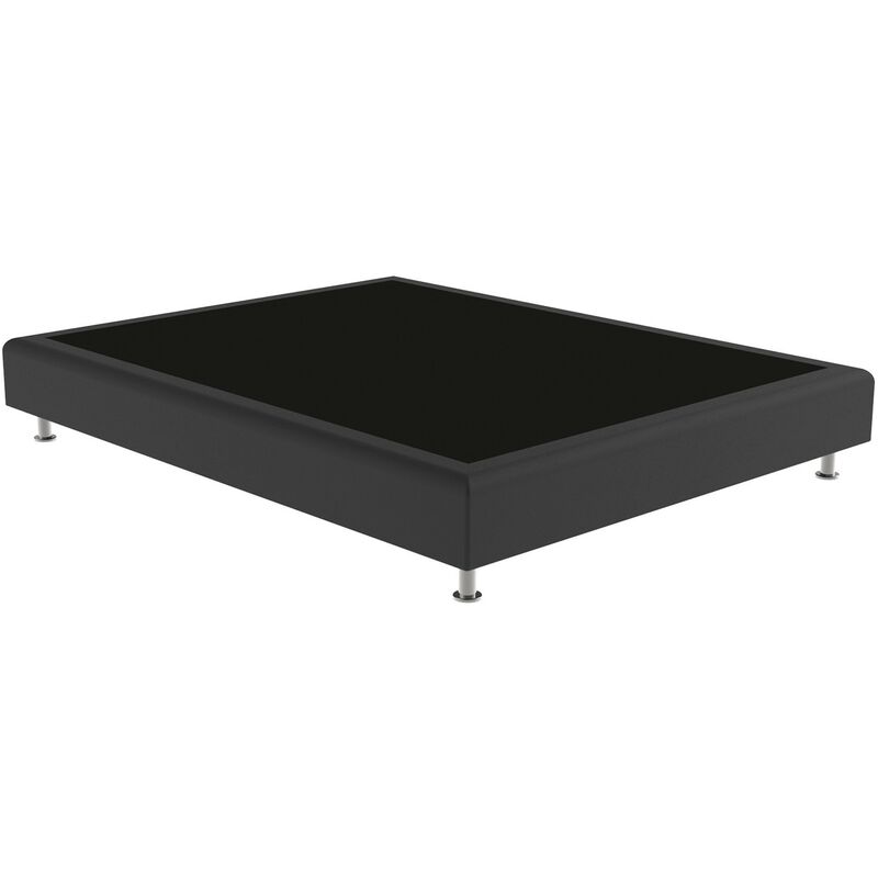 

Cama tapizada Elegance Color Principal - Polipiel Black Negro, 100 x 190 cm.