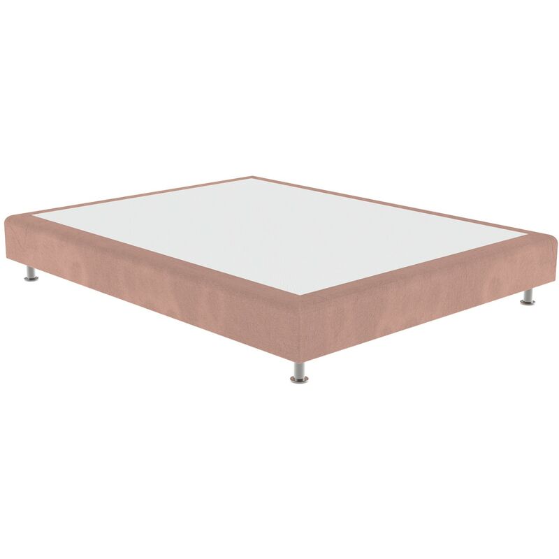 

Cama tapizada Elegance Color Principal - Terciopelo Pink - Rosa, 140 x 180 cm.