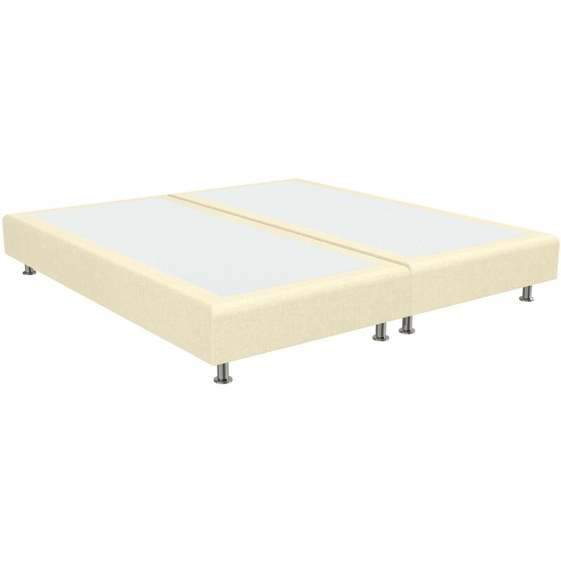 

Cama tapizada Elegance Color Principal - Tela Acualine - Nata Blanco Roto, 160 x 180 cm. (2 de 80x180) + anclajes de unión