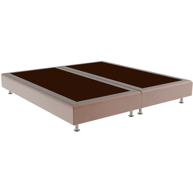 

Cama tapizada Elegance Color Principal - Polipiel Bronce, 160 x 190 cm. (2 de 80x190) + anclajes de unión