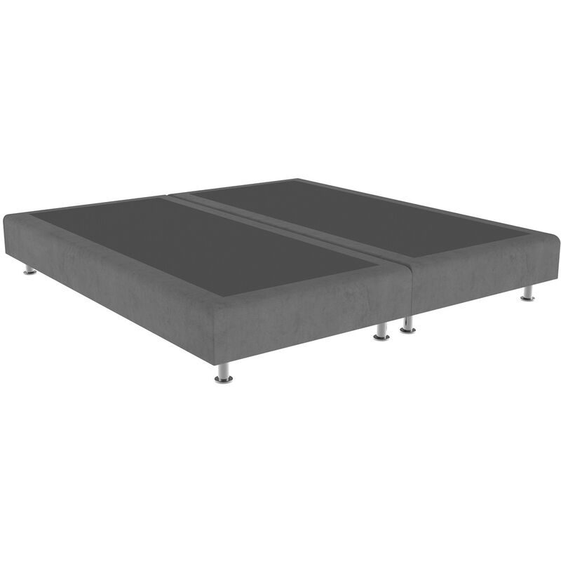 

Cama tapizada Elegance Color Principal - Terciopelo 803 Gris , 160 x 190 cm. (2 de 80x190) + anclajes de unión