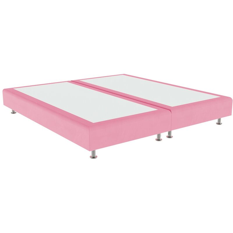 

Cama tapizada Elegance Color Principal - Polipiel Rosa, 180 x 190 cm. (2 de 90x190) + anclajes de unión