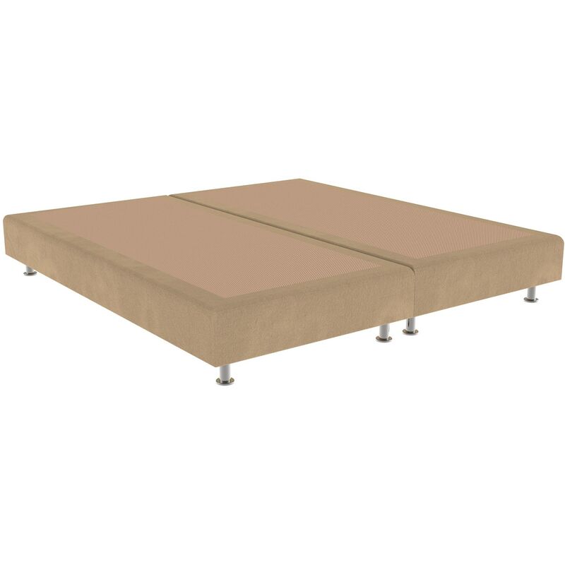 

Cama tapizada Elegance Color Principal - Terciopelo 908 Camel, 200 x 190 cm. (2 de 100x190) + anclajes de unión