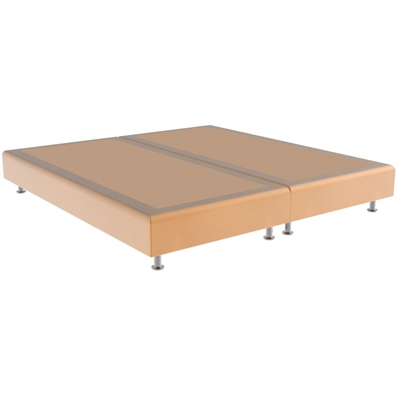 

Cama tapizada Elegance Color Principal - Polipiel Oro, 200 x 200 cm. (2 de 100x200) + anclajes de unión