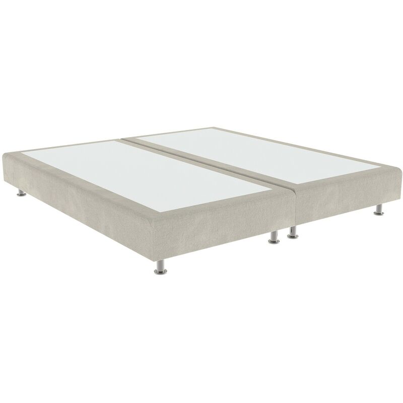 

Cama tapizada Elegance Color Principal - Terciopelo 910 Blanco Roto, 200 x 200 cm. (2 de 100x200) + anclajes de unión