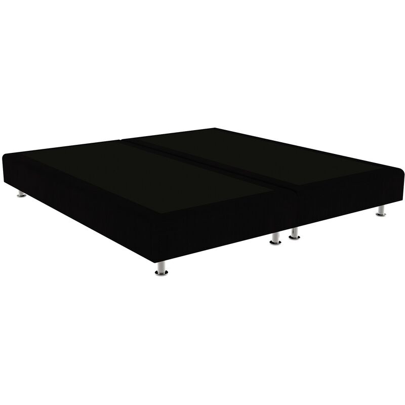 

Cama tapizada Elegance Color Principal - Terciopelo 800 Negro, 200 x 200 cm. (2 de 100x200) + anclajes de unión