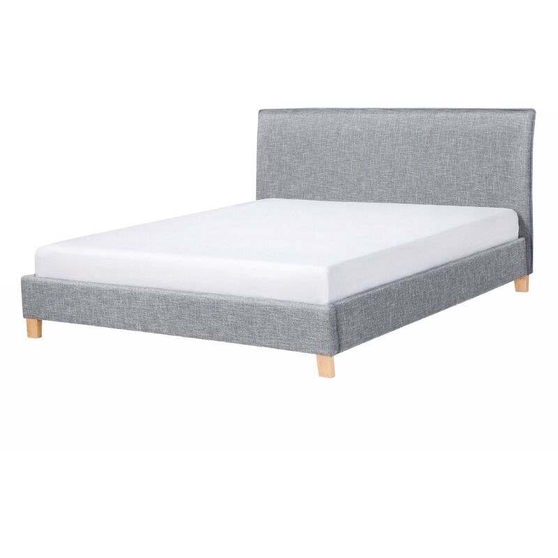 

Cama tapizada en color gris 140x200 cm SENNEZ