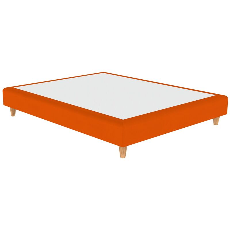 

Cama Tapizada Venecia Color Principal - Polipiel Orange Naranja, 80 x 180 cm.