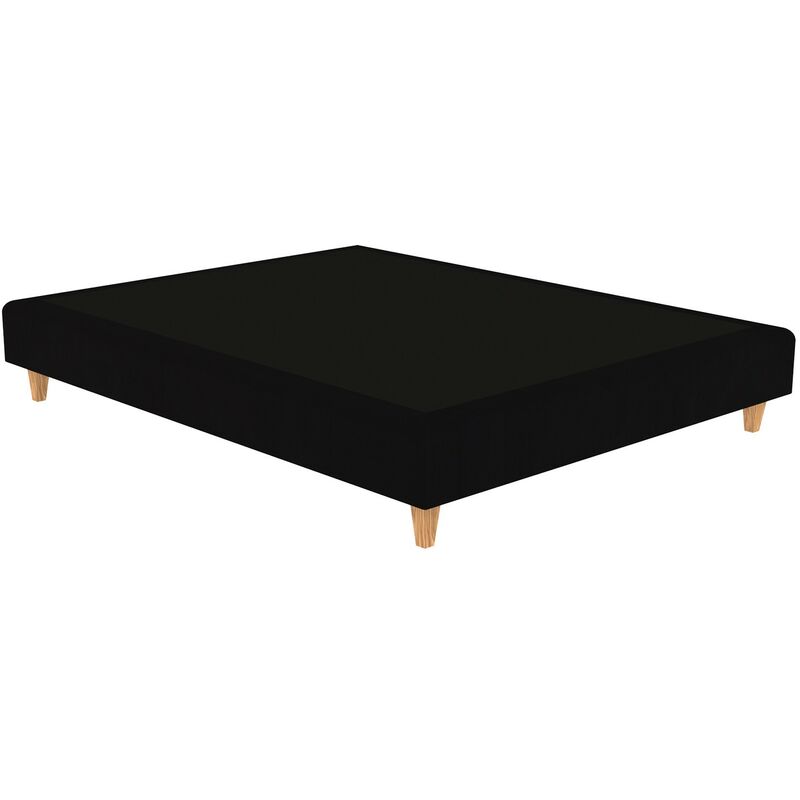 

Cama Tapizada Venecia Color Principal - Terciopelo 800 Negro, 105 x 200 cm.