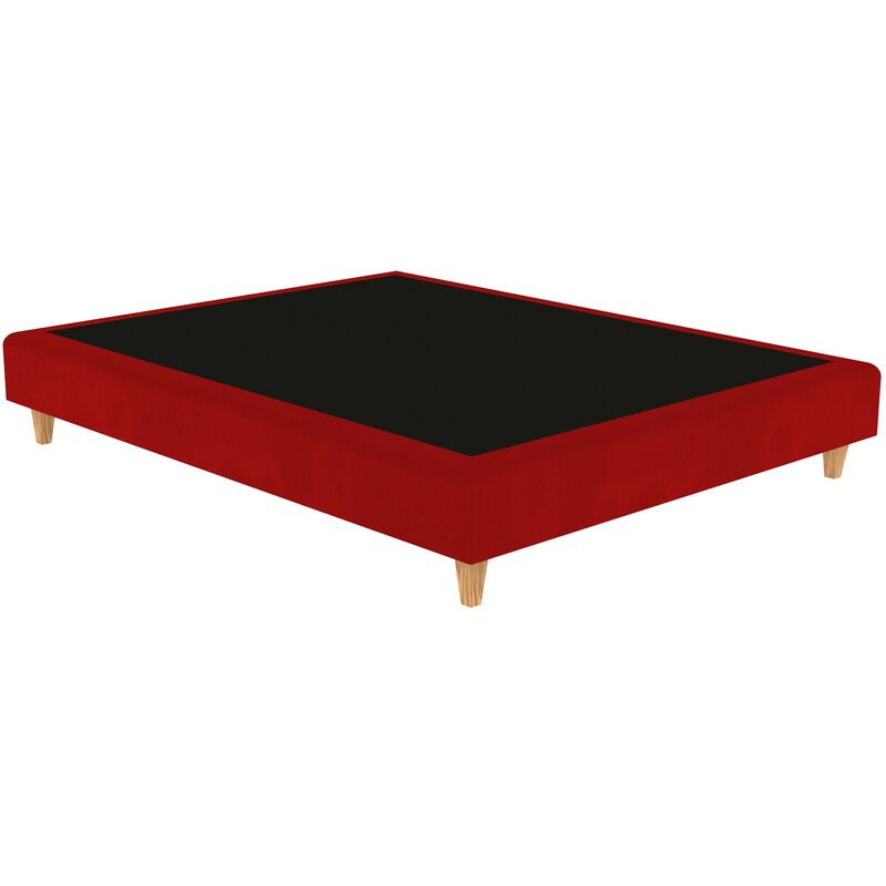 

Cama Tapizada Venecia Color Principal - Terciopelo 203 Rojo, 120 x 180 cm.