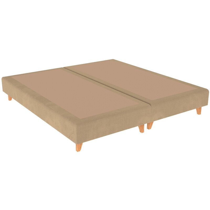 

Cama Tapizada Venecia Color Principal - Terciopelo 908 Camel, 180 x 190 cm. (2 de 90x190) + anclajes de unión