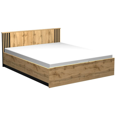 Cama Tenodeu 127 , Doble, 160x200, Aglomerado laminado, Somieres, 167x208x83cm