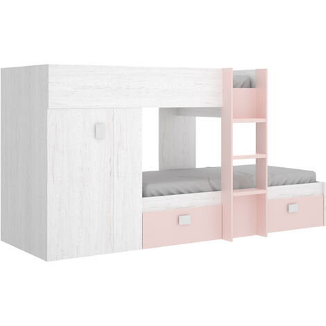 Conjunto de cama tren Torreblascopedro en artic-rosa 150 cm(alto)271 cm(ancho)111 cm(largo)