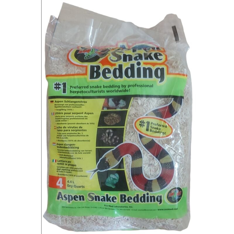 

Camada de serpientes de Aspen. 4.4 litros. para los reptiles