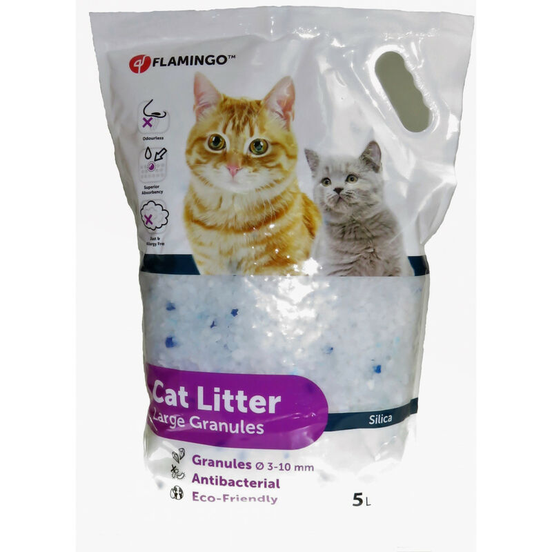 

Camada de sílice. grandes gránulos. 5 litros. de arena para gatos.