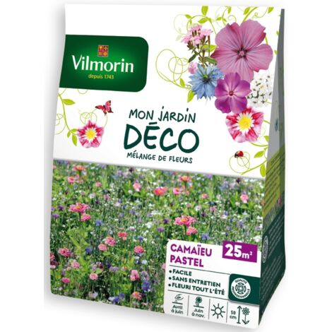 Camaïeu Pastel - 25 m² - Mélange de fleurs Vilmorin