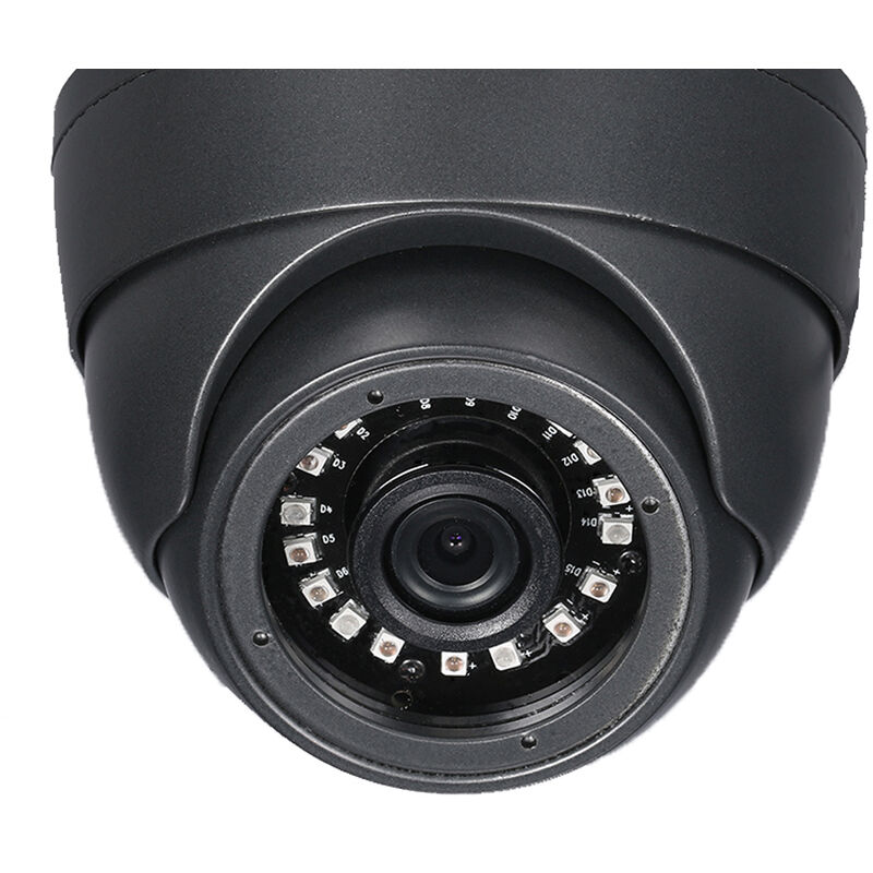 

Camara CCTV 1/3 'CMOS Color 1080P Alta resolucion 18 Lamparas Camara domo para interiores Nightvison Camara de seguridad analogica,Negro, PAL