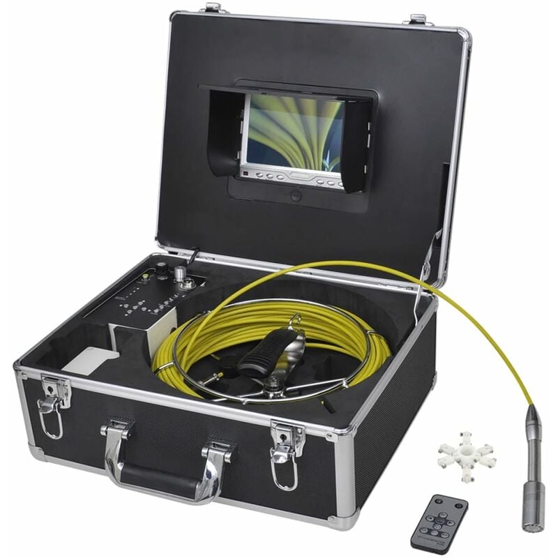 

BHD - Cámara de inspección de tuberías 30 m con caja de control DVR