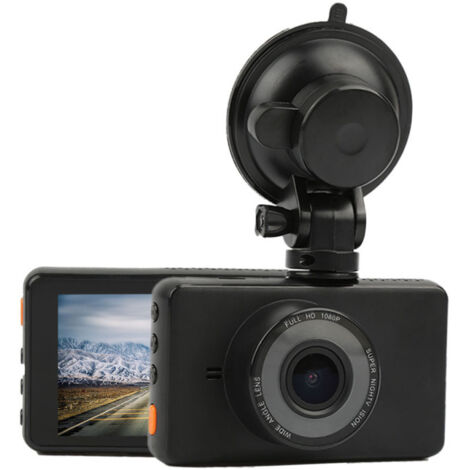Cámara de salpicadero 1080p para coches, visión nocturna mejorada, pantalla LCD de 3 pulgadas, gran angular de 170°, grabación en bucle, grabación de accidentes.