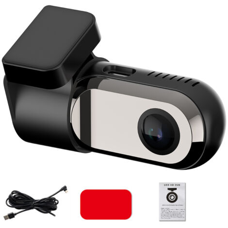 Cámara de salpicadero USB para coche, compatible con Android, navegación, grabadora de vídeo, rotación de 360°, DVR, ADAS, ángulo de visión de 140°, visión nocturna, grabación en bucle.
