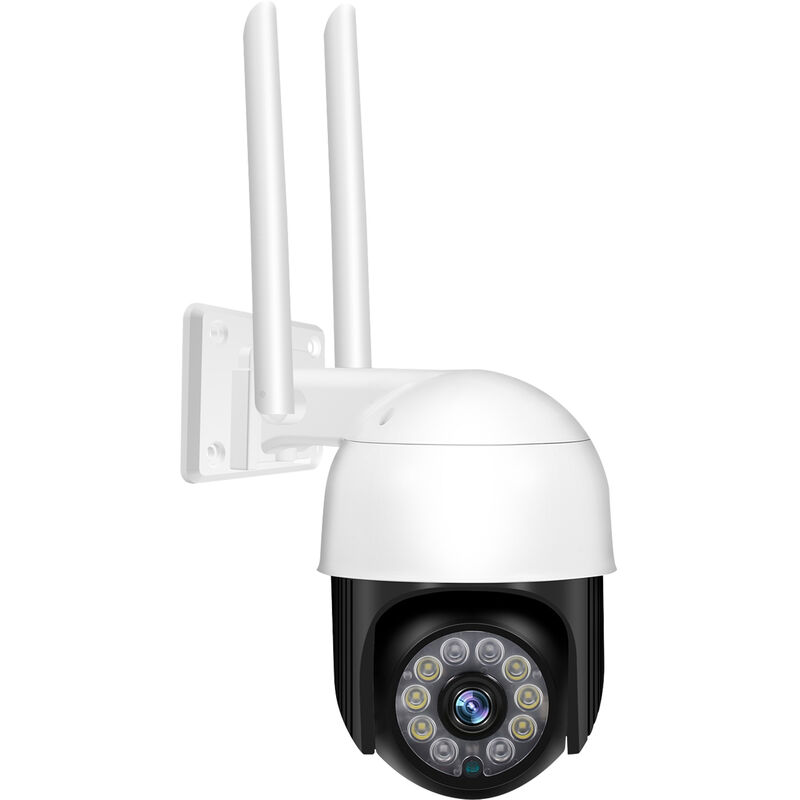 

Camara de seguridad para exteriores, sistema de camara de seguridad para el hogar de 360 ¡ã, camara WiFi de vigilancia con domo PTZ de 3 MP