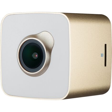 Cámara de tablero PRESTIGIO RoadRunner CUBE, FHD, WiFi, color dorado y blanco