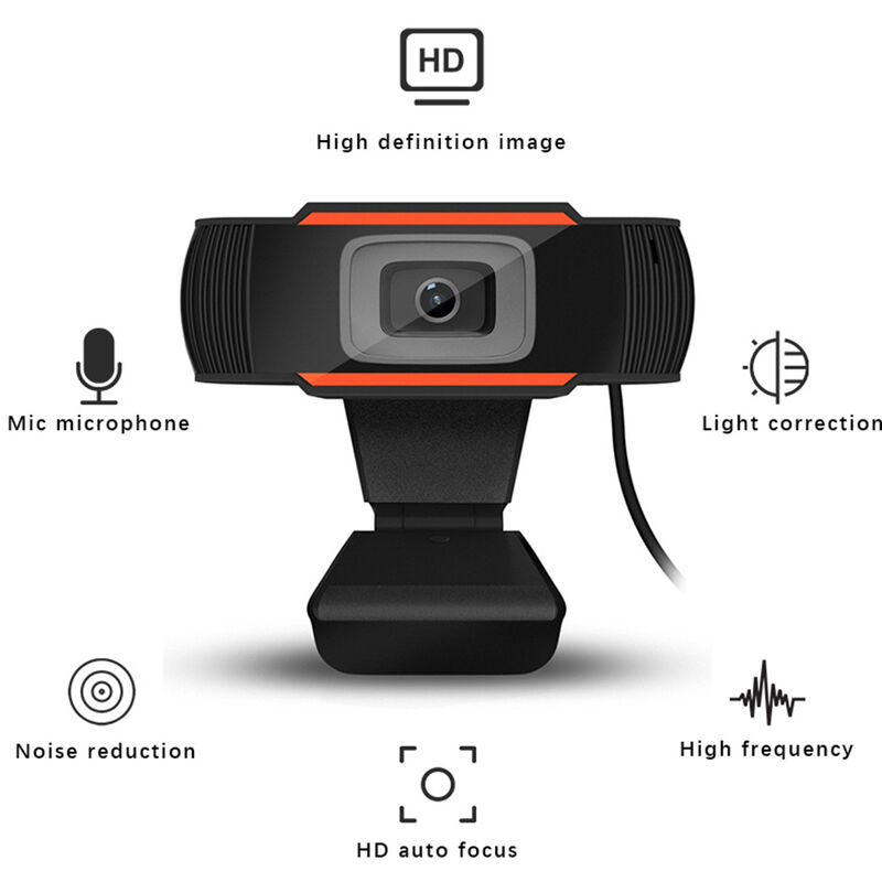 

Camara de transmision de camara web HD 1080P para reuniones de juegos Camara web de escritorio portatil Camara de computadora USB Instalacion de