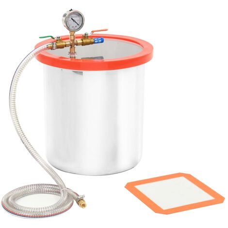 Cámara de vacío de acero inoxidable 18,9 L vidaXL