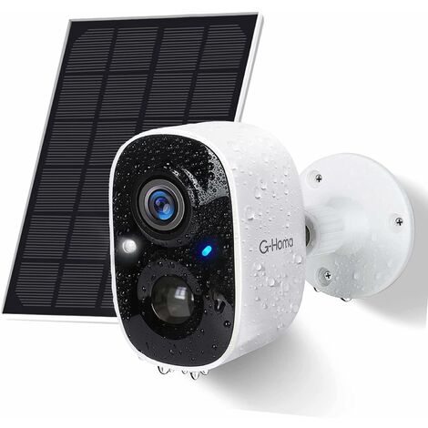 Garza ® Smarthome - Cámara de vigilancia exterior Wifi Con Batería
