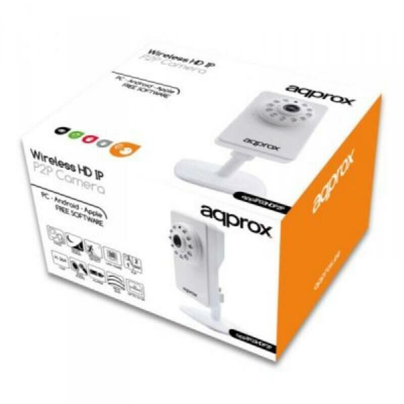 

Cámara IP approx! APPIP03HDP2P HD IR P2P micro SD Wifi Blanco